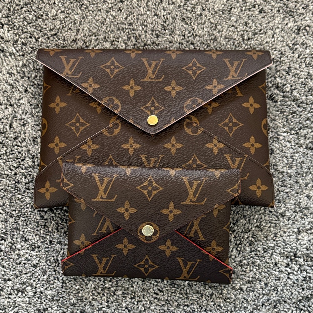 Louis Vuitton Kirigami pochette large and medium.